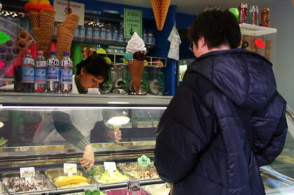 アイスクリームは欠かせない