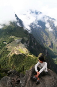 ワイナピチュの頂上からみた空中都市