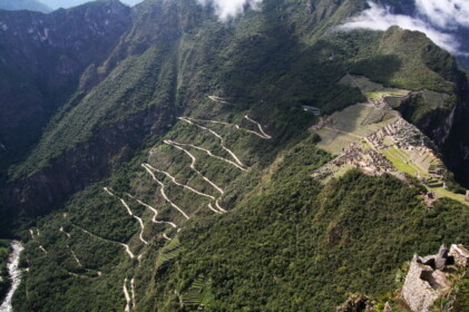 13回のつづら折りの道