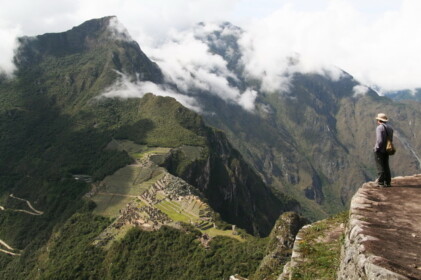 マチュピチュ全景とこーへー
