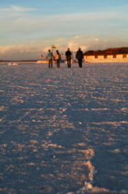 ウユニの夕日
