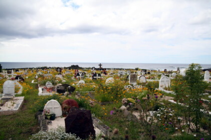 きれいな島の墓地