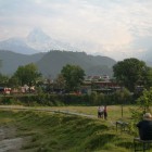 早朝のアンナプルナ