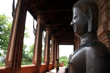 パケオ本殿の廊下