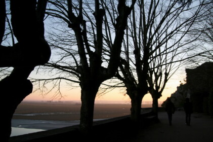 初日は夕日を眺めるだけ