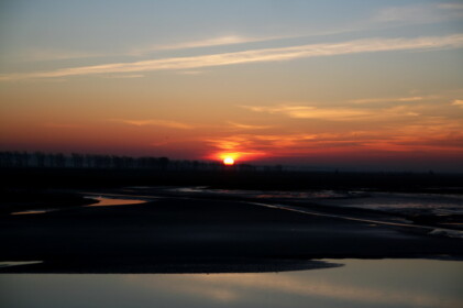 王の塔からみた夕焼け