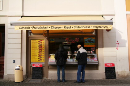 ポツダムのホットドック屋さん