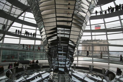 連邦議会議事堂のガラスドーム