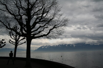 レマン湖にて