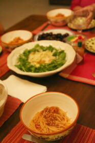 アメリカでの初夕食