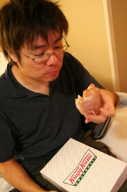 念願のドーナツ