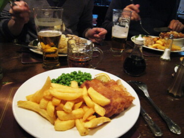 パブでランチ