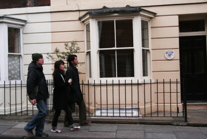 カンタベリーの街を散歩中