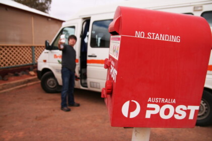 途中の休憩所にて