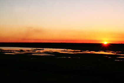 沈んでいく夕日