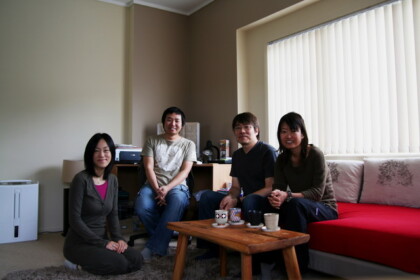 アベさん夫妻と記念写真