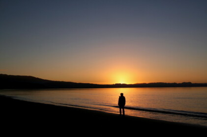 見とれてしまう夕暮れ