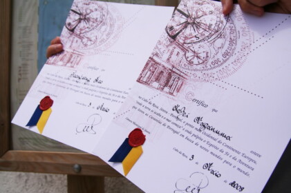 最西端到達の証明書