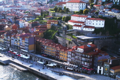 とてもきれいなドウロ川沿いの街並み