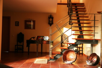 室内にはアンティークのものがいっぱい