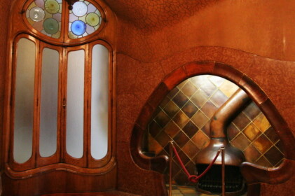 キノコ型の暖炉