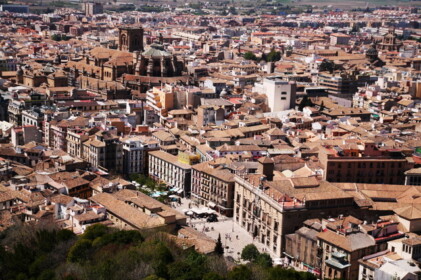 アルカサバから見たグラナダの市街