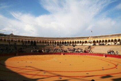 しかし、雨のため闘牛は中止