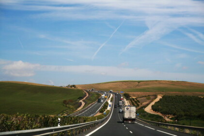 4月23日　ラ・マンチャ地方に向かう車窓から