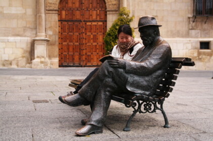 ここでなんと天才ガウディに出会いました！