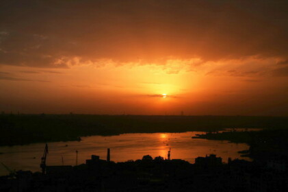 イスタンブールの綺麗な夕焼け