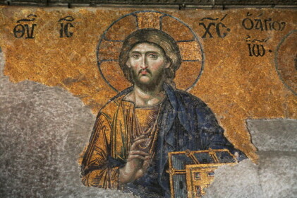 絵のようなモザイク画