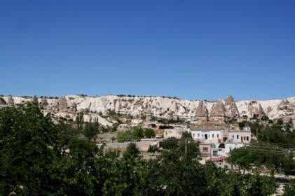 宿の屋上からの景色