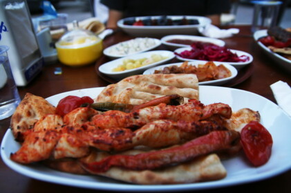 一緒に食べた夕食