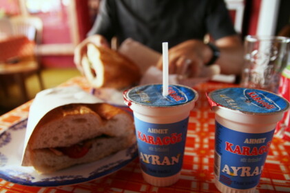 ケバブ屋で昼食